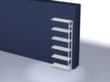 hofe System-Steckregal in Standard Bauart, Höhe x Breite x Tiefe 2500 x 1010 x 335 mm, 6 Böden