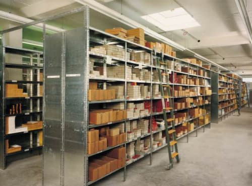 hofe Schraubregal, 6 Böden, RAL7035 Lichtgrau