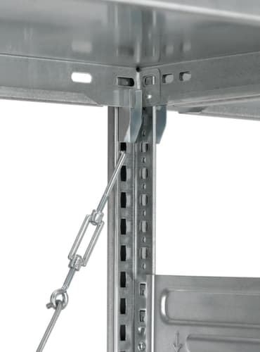 hofe System-Steckregal in Standard Bauart, Höhe x Breite x Tiefe 2500 x 1360 x 535 mm, 6 Böden