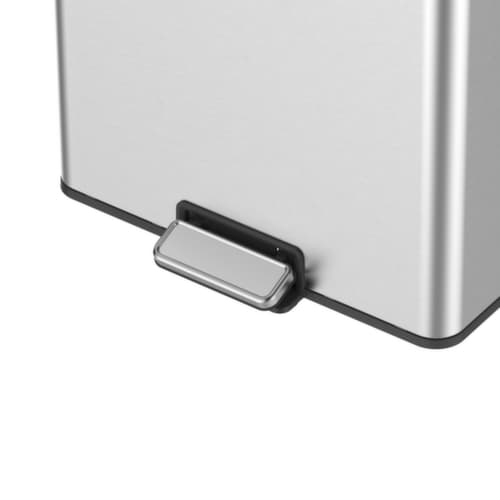 Tretabfallsammler EKO mit fingerabdruckfester Beschichtung, Inhalt 2 x 20 l