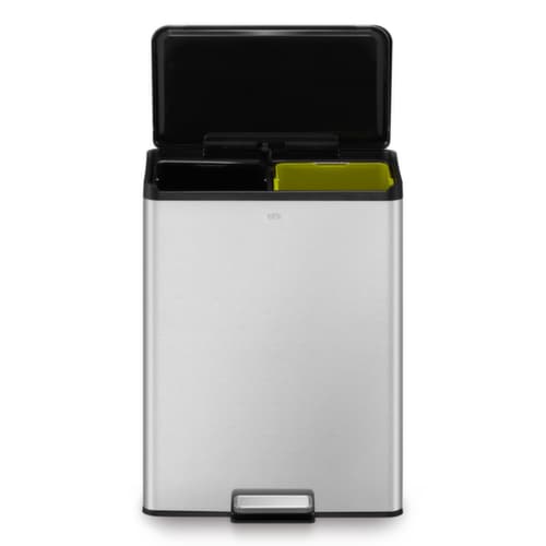 Tretabfallsammler EKO mit fingerabdruckfester Beschichtung, Inhalt 2 x 20 l