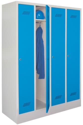 PAVOY Garderobenschrank Basis mit 4 Abteilen, Abteilbreite 300 mm