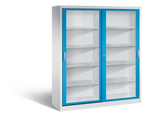 C+P Werkzeugschrank ERGO mit Sichtfenster-Schiebetüren, Breite 1600 mm