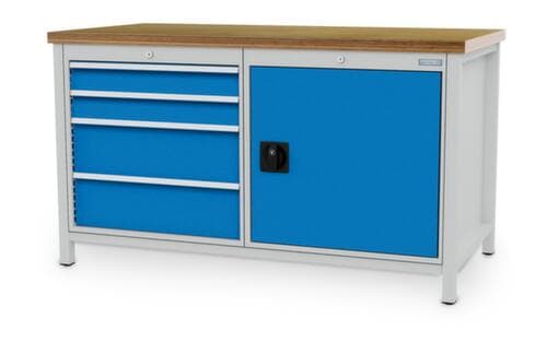 Bedrunka + Hirth Werkbank, 4 Schubladen, 1 Schrank