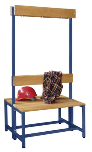PAVOY Umkleidebank Basis mit Haken und Holzleisten